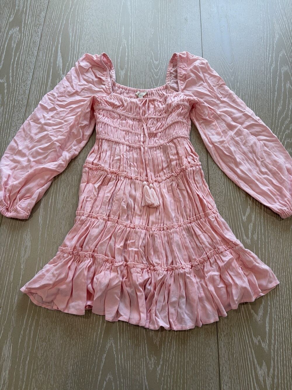 Chelsea & Violet Light Pink Mini Dress Women’s Size XS Balloon Sleeves